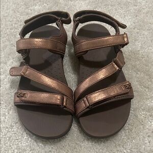 Bronze Strappy Sandals- excellent condition